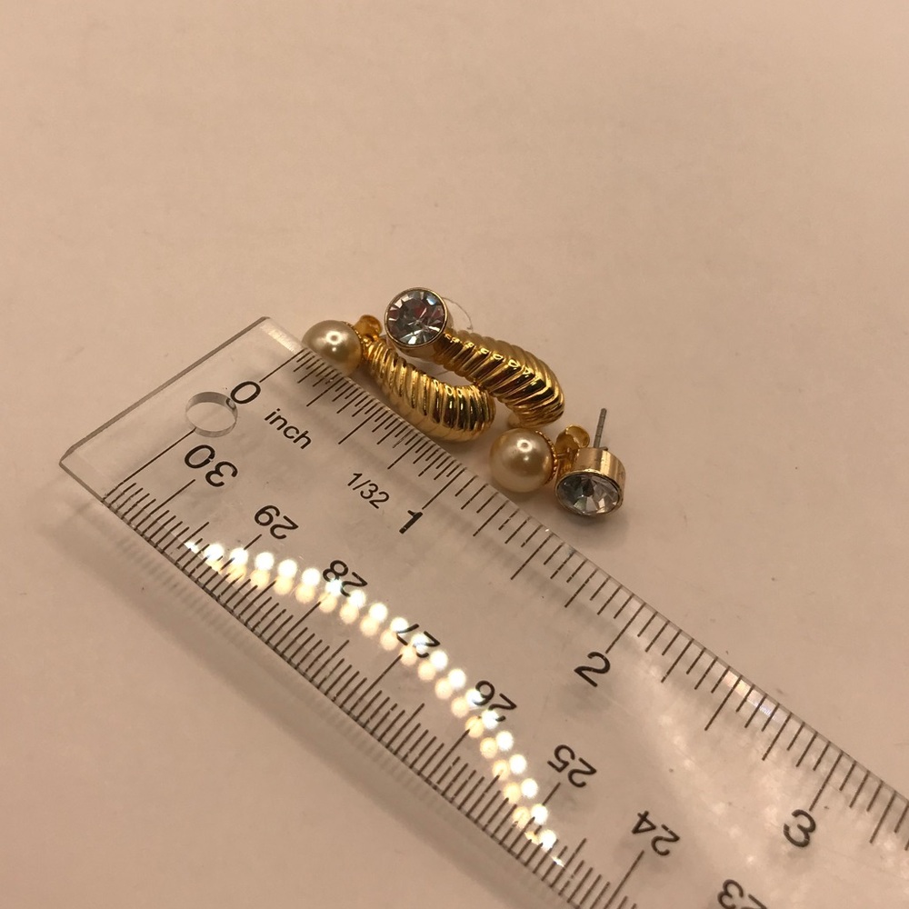 Gold-Tone Convertible Earrings - Picture 5 of 8